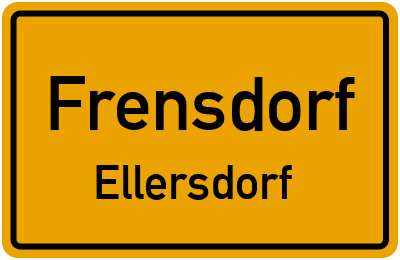 Ortsschild Frensdorf Ellersdorf