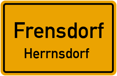 Ortsschild Frensdorf Herrnsdorf