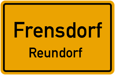 Ortsschild Frensdorf Reundorf