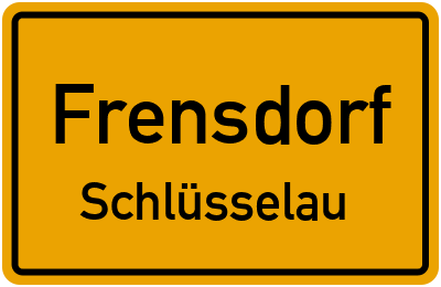 Ortsschild Frensdorf Schlüsselau