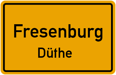 Straßenverzeichnis Fresenburg Düthe