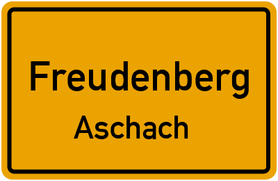 Straßenverzeichnis Freudenberg Aschach