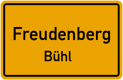 Straßenverzeichnis Freudenberg Bühl