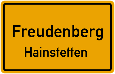 Straßenverzeichnis Freudenberg Hainstetten