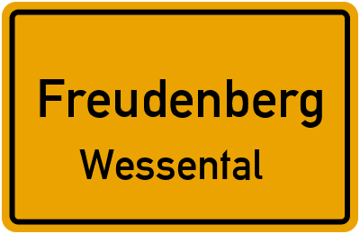Straßenverzeichnis Freudenberg Wessental