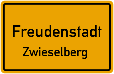 Straßenverzeichnis Freudenstadt Zwieselberg