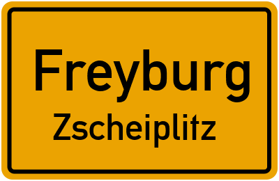 Straßenverzeichnis Freyburg Zscheiplitz