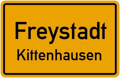 Straßenverzeichnis Freystadt Kittenhausen