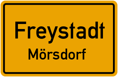 Straßenverzeichnis Freystadt Mörsdorf