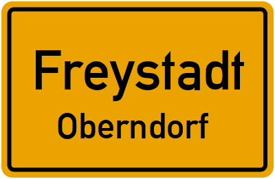 Straßenverzeichnis Freystadt Oberndorf