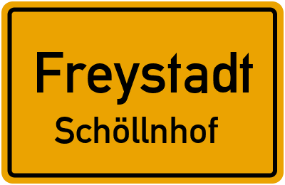 Straßenverzeichnis Freystadt Schöllnhof