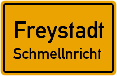 Straßenverzeichnis Freystadt Schmellnricht