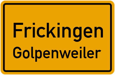 Straßenverzeichnis Frickingen Golpenweiler