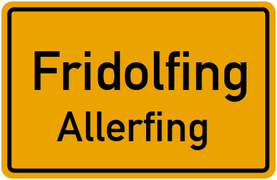 Straßenverzeichnis Fridolfing Allerfing