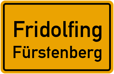 Straßenverzeichnis Fridolfing Fürstenberg