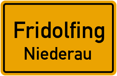 Ortsschild Fridolfing Niederau