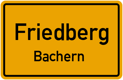 Straßenverzeichnis Friedberg Bachern