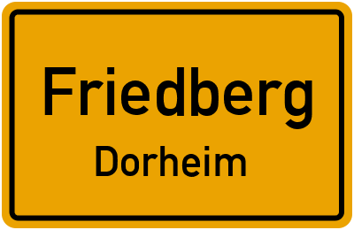 Straßenverzeichnis Friedberg Dorheim