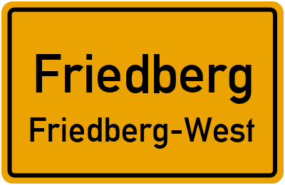 Straßenverzeichnis Friedberg Friedberg-West