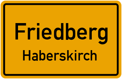 Straßenverzeichnis Friedberg Haberskirch