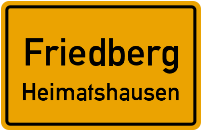 Straßenverzeichnis Friedberg Heimatshausen