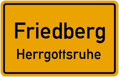 Straßenverzeichnis Friedberg Herrgottsruhe