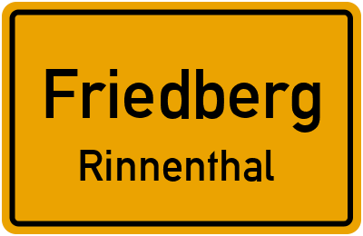 Straßenverzeichnis Friedberg Rinnenthal