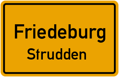 Straßenverzeichnis Friedeburg Strudden