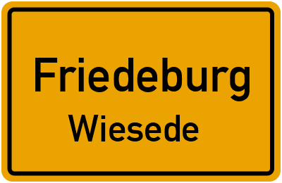 Ortsschild Friedeburg Wiesede
