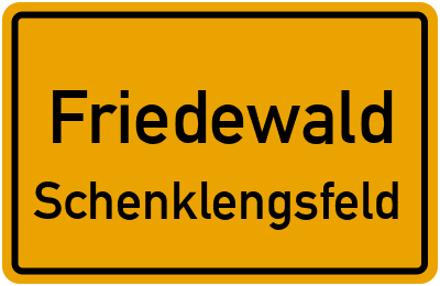 Ortsschild Friedewald Schenklengsfeld