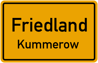Straßenverzeichnis Friedland Kummerow