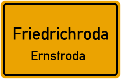 Straßenverzeichnis Friedrichroda Ernstroda
