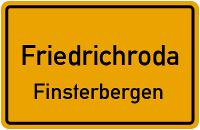 Straßenverzeichnis Friedrichroda Finsterbergen