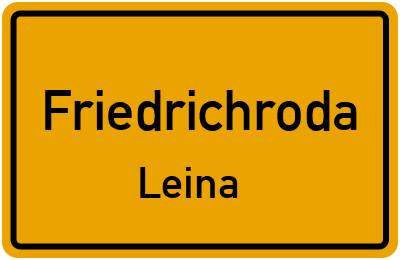 Straßenverzeichnis Friedrichroda Leina