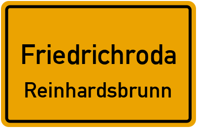 Straßenverzeichnis Friedrichroda Reinhardsbrunn