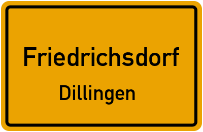 Straßenverzeichnis Friedrichsdorf Dillingen