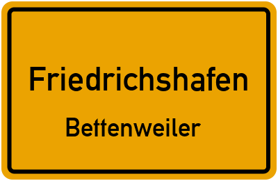 Straßenverzeichnis Friedrichshafen Bettenweiler