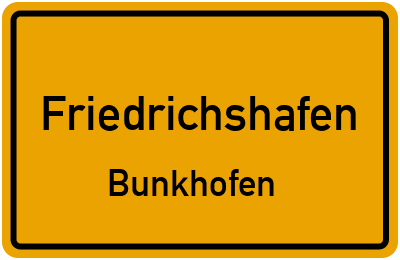 Straßenverzeichnis Friedrichshafen Bunkhofen