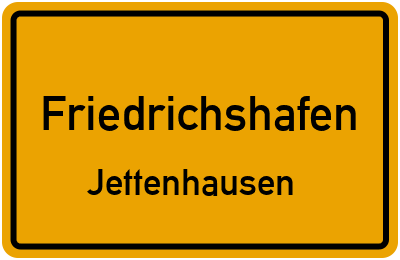 Straßenverzeichnis Friedrichshafen Jettenhausen