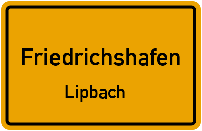 Straßenverzeichnis Friedrichshafen Lipbach