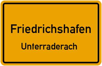 Straßenverzeichnis Friedrichshafen Unterraderach