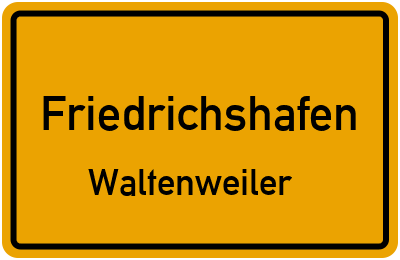 Straßenverzeichnis Friedrichshafen Waltenweiler