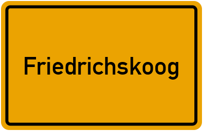 Branchenbuch Friedrichskoog, Schleswig-Holstein