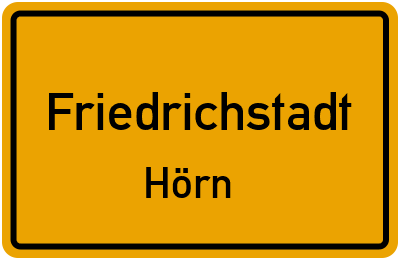 Straßenverzeichnis Friedrichstadt Hörn