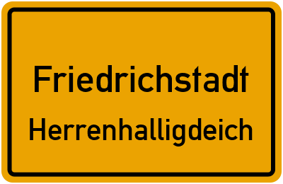 Straßenverzeichnis Friedrichstadt Herrenhalligdeich