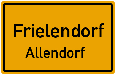 Ortsschild Frielendorf Allendorf