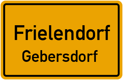 Ortsschild Frielendorf Gebersdorf