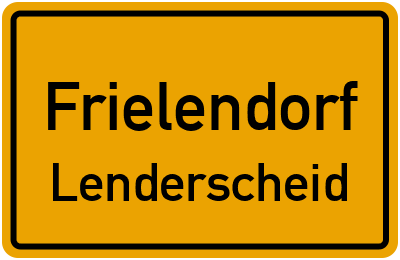 Ortsschild Frielendorf Lenderscheid