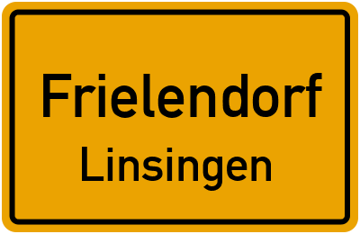Ortsschild Frielendorf Linsingen