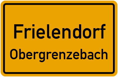 Ortsschild Frielendorf Obergrenzebach